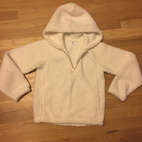 Cozy 1/4 zip fuzzy hooded sweatshirt - Picture 2 of 2